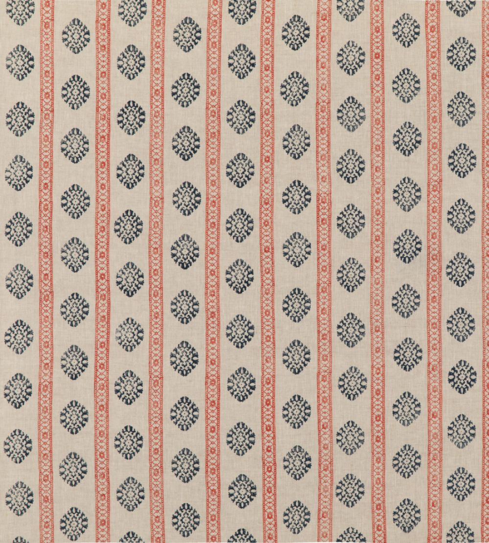 Alma Fabric by GP & J Baker Red/Indigo