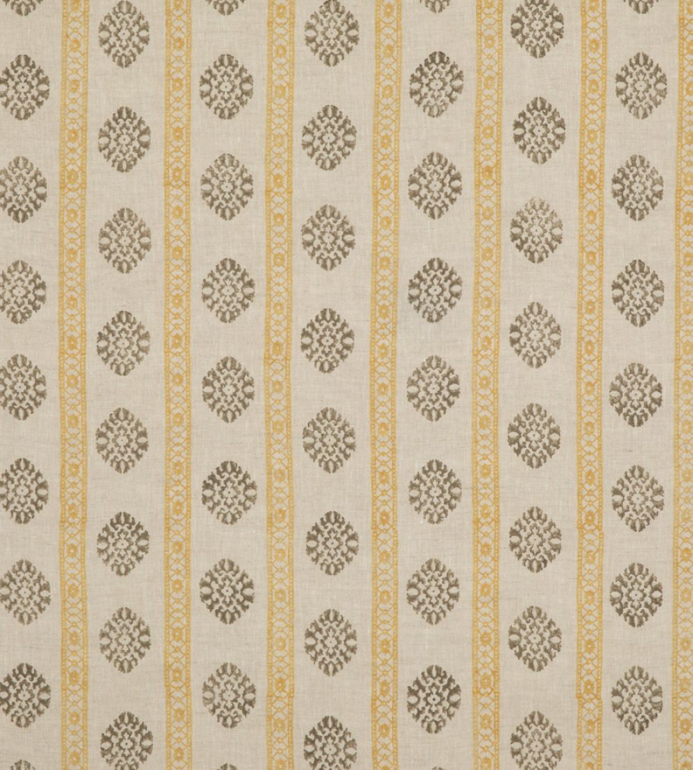 Alma Fabric by GP & J Baker Ochre/Mole
