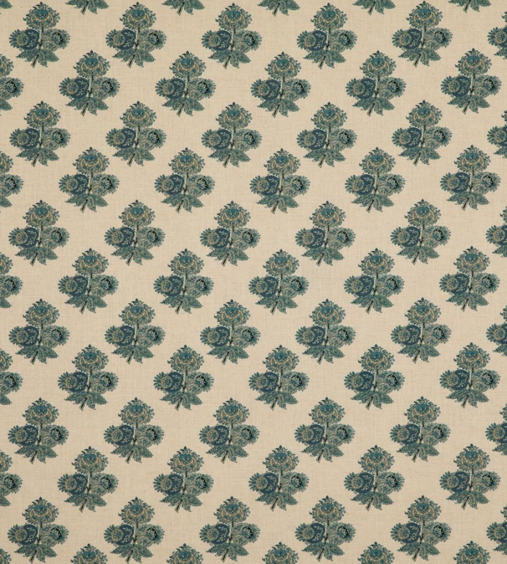 Poppy Paisley Fabric by GP & J Baker Indigo