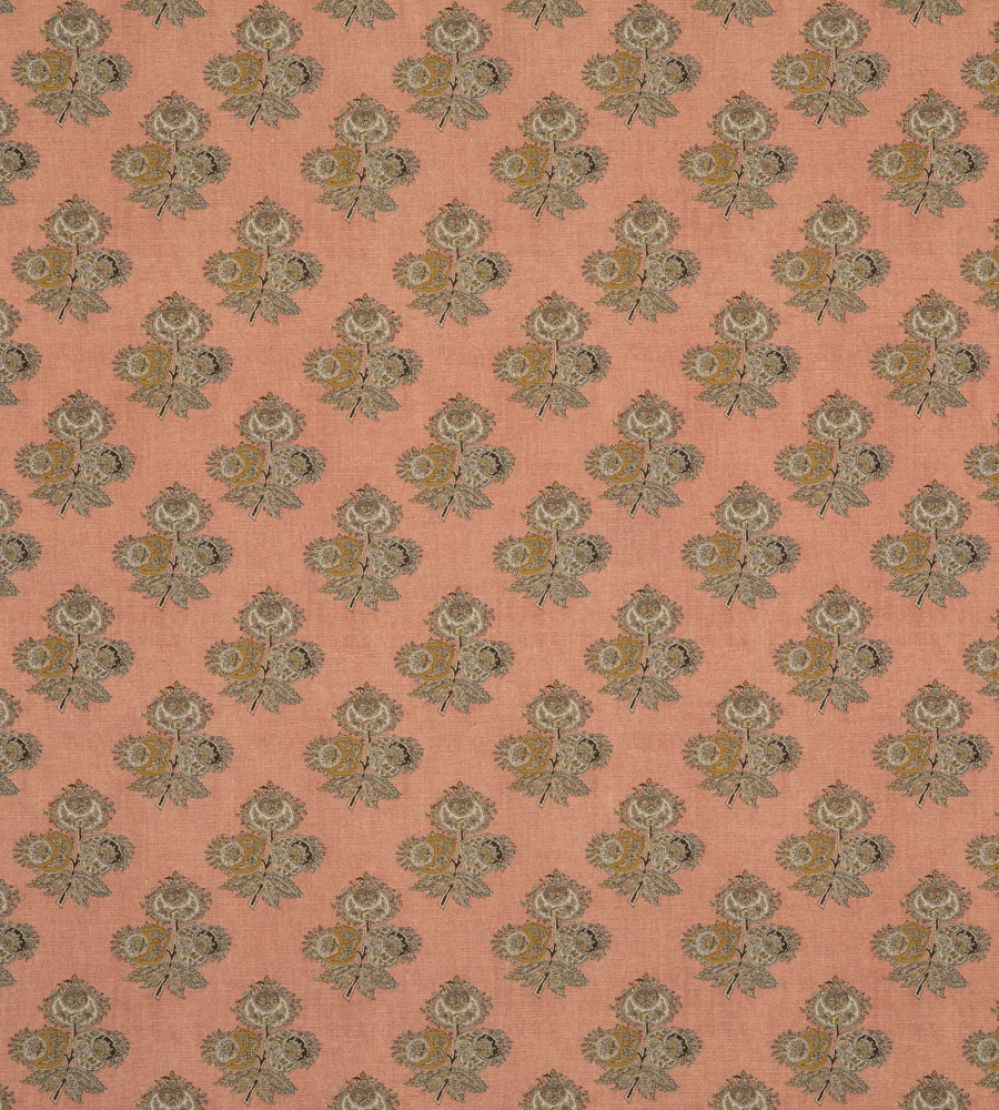 Poppy Paisley Fabric by GP & J Baker Blush