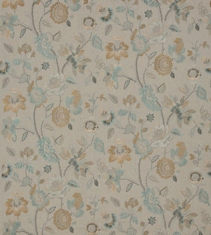 Dryden Fabric by GP & J Baker Aqua/Bronze