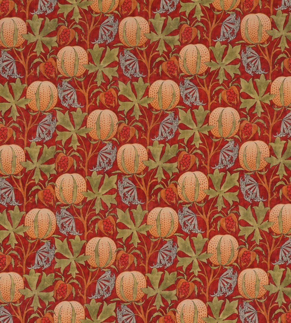 Pumpkins Fabric by GP & J Baker Red/Green