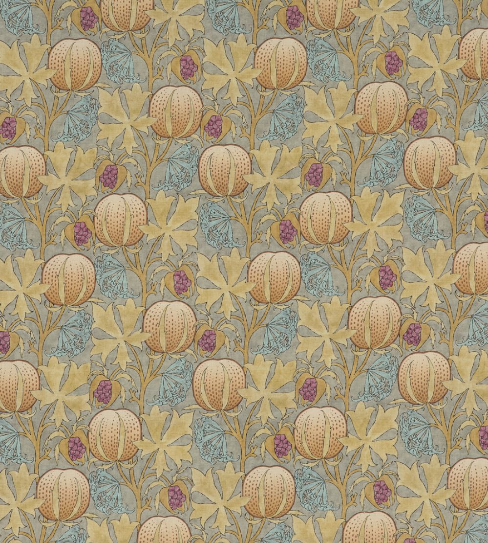 Pumpkins Fabric by GP & J Baker Teal