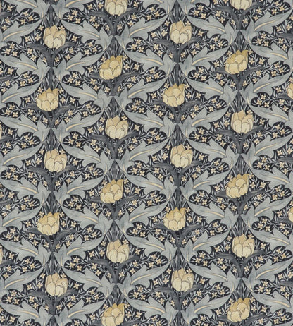 Tulip & Jasmine Fabric by GP & J Baker Indigo/Ivory