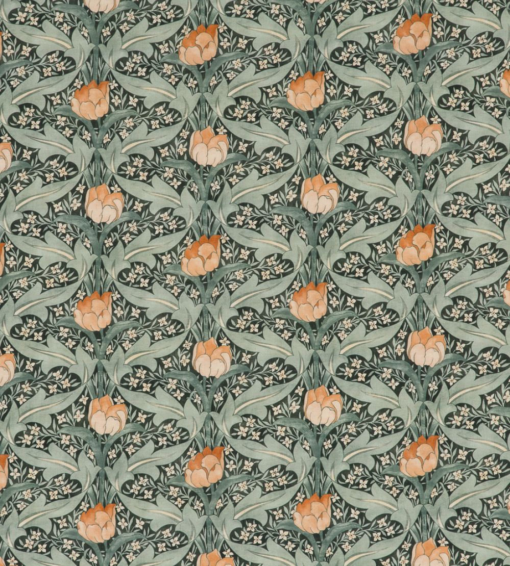Tulip & Jasmine Fabric by GP & J Baker Teal