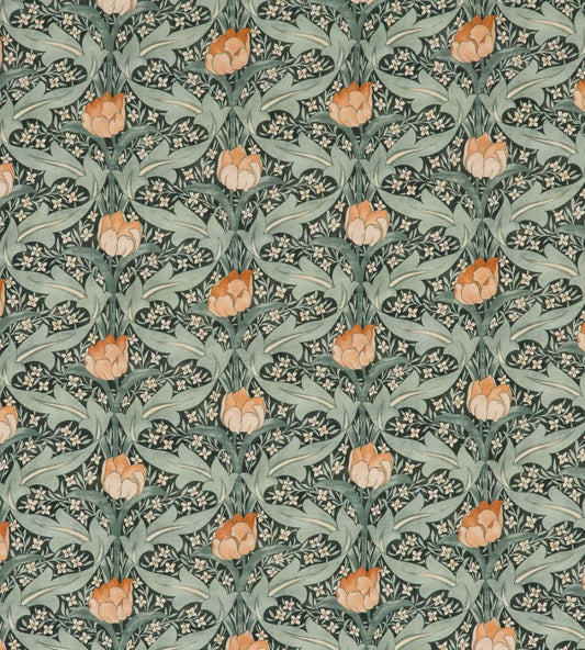 Tulip & Jasmine Fabric by GP & J Baker Teal