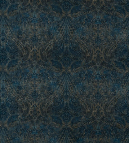 Royal Damask Velvet Fabric by GP & J Baker Sapphire