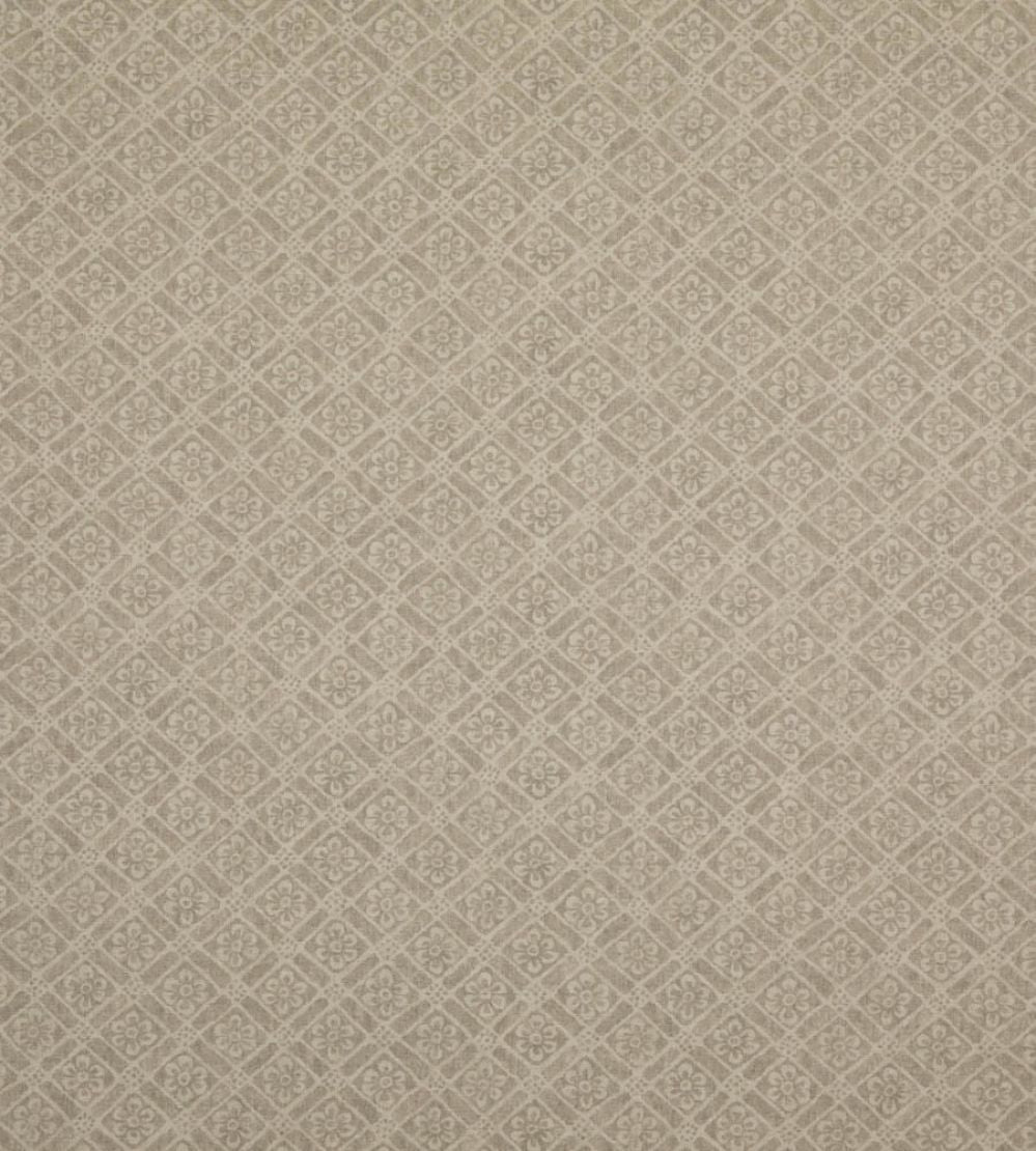 Moreton Trellis Fabric by GP & J Baker Stone