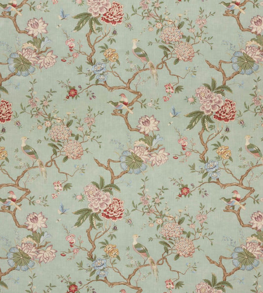 Oriental Bird Signature Fabric by GP & J Baker Eau De Nil