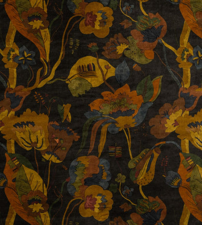 California Velvet Fabric by GP & J Baker Charcoal