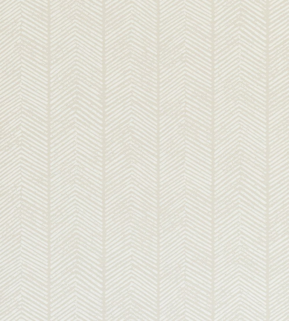 Herringbone Wallpaper by GP & J Baker Stone