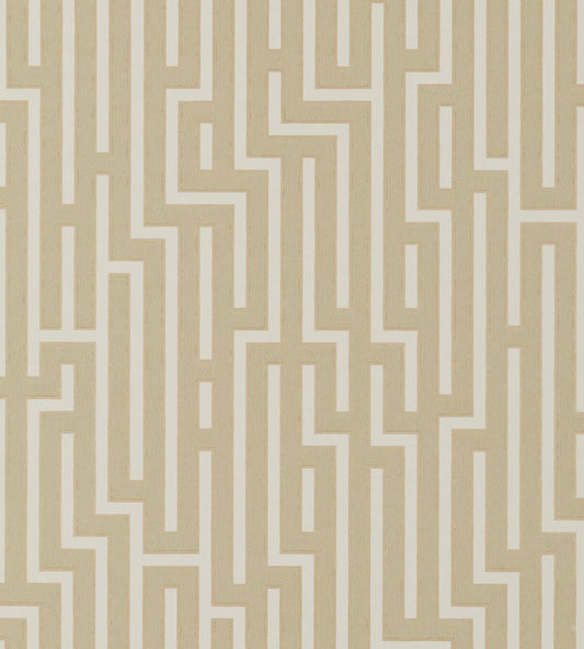 Fretwork Wallpaper by GP & J Baker Parchment