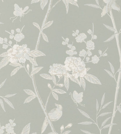 Peony & Blossom Wallpaper by GP & J Baker Soft Blue