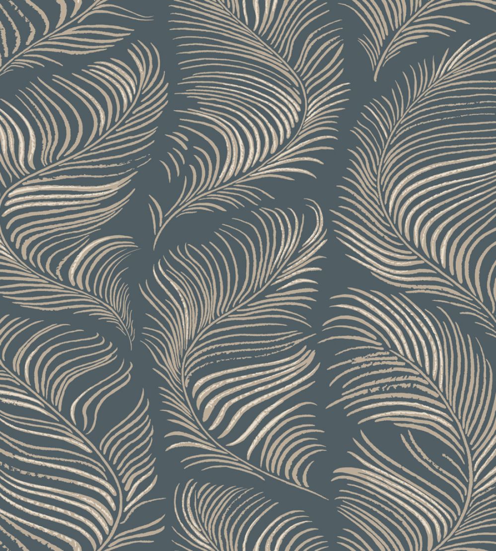 Grace Wallpaper by Sandberg Midnight Blue