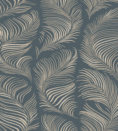 Grace Wallpaper by Sandberg Midnight Blue