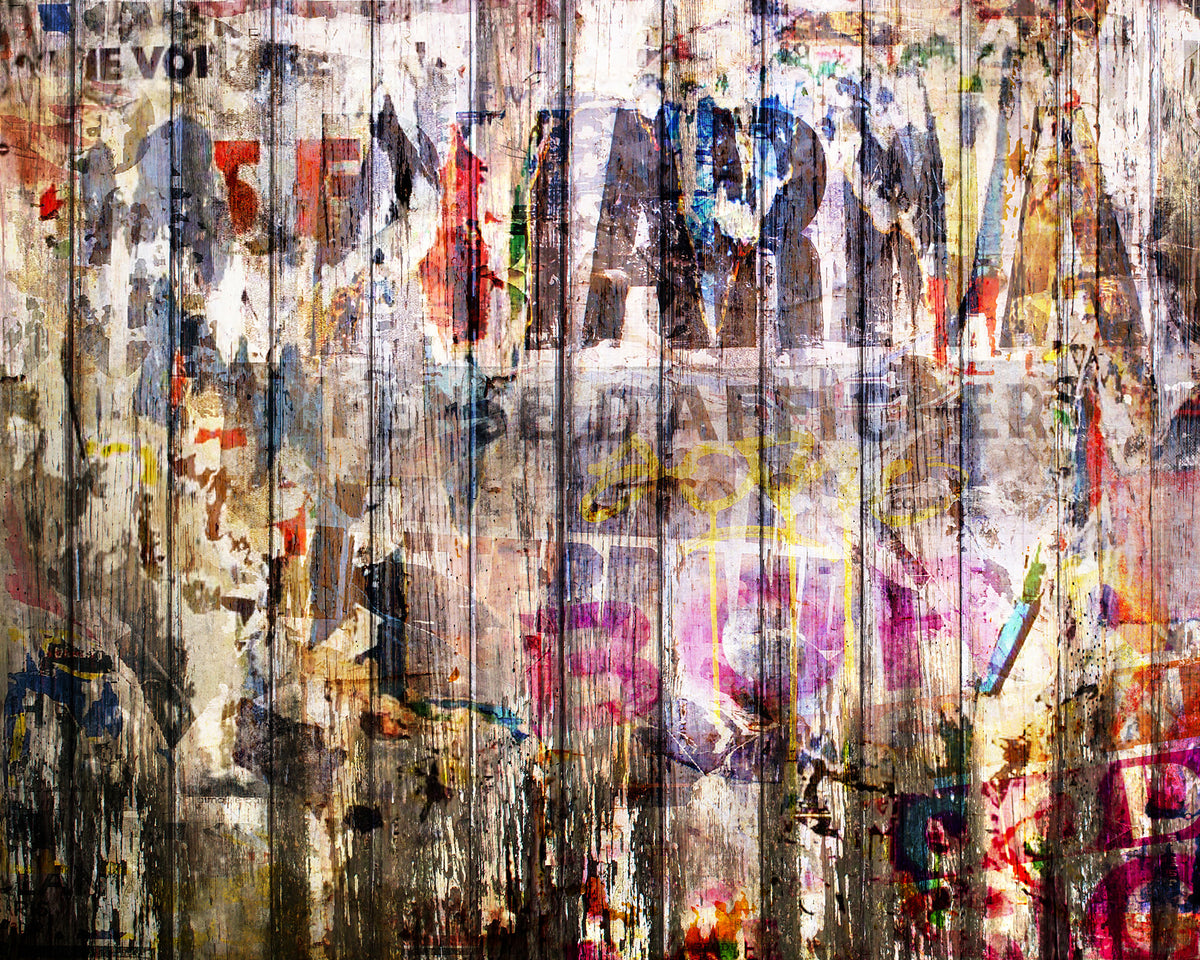 Graffiti on Boards Multi mural by Rebel Walls