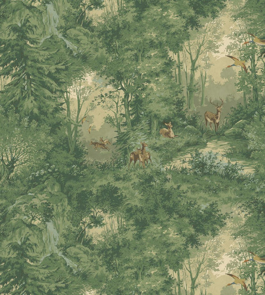 Grand Mulberry Woodland Wallpaper by Mulberry Home Summer
