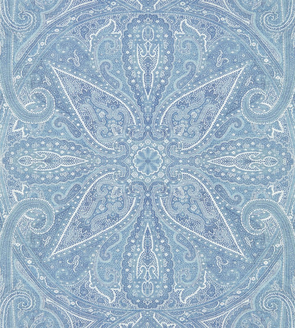 Grand Paisley Wallpaper by Zoffany Indigo