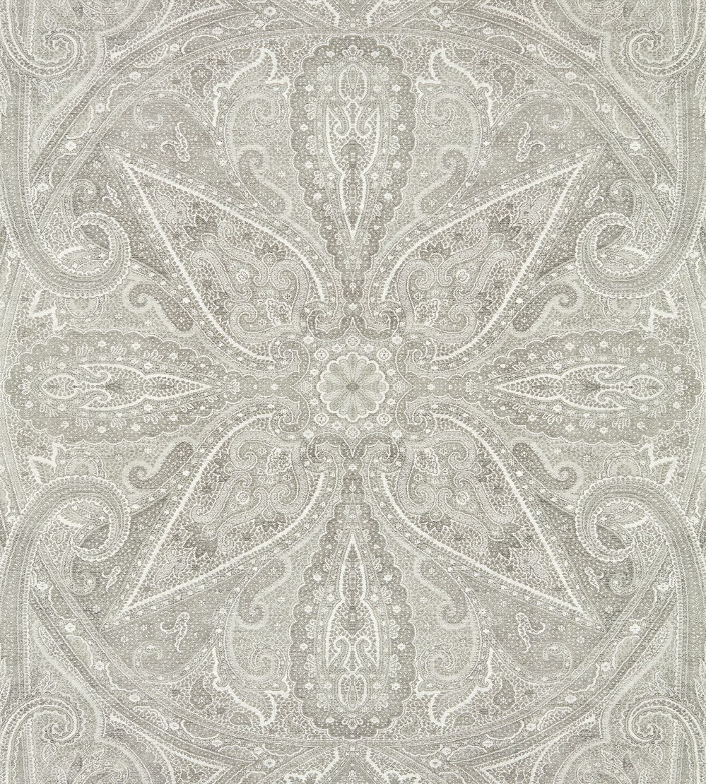 Grand Paisley Wallpaper by Zoffany Silver
