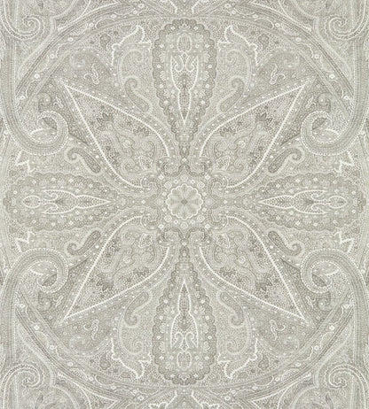 Grand Paisley Wallpaper by Zoffany Silver