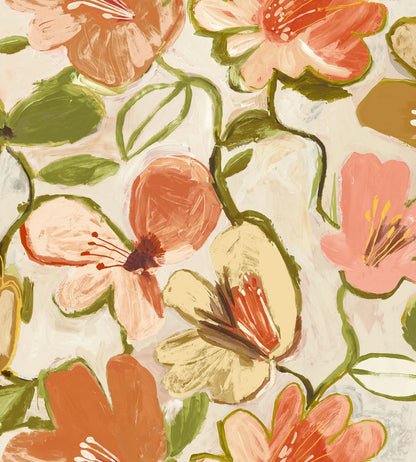 Grande Amelia Fabric by Arley House Peachy