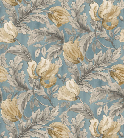 Grande Audley Fabric by Arley House Powder Blue