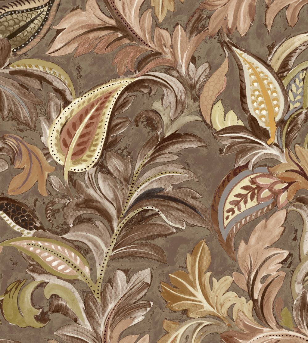 Grande Highgrove Fabric by Arley House Umber