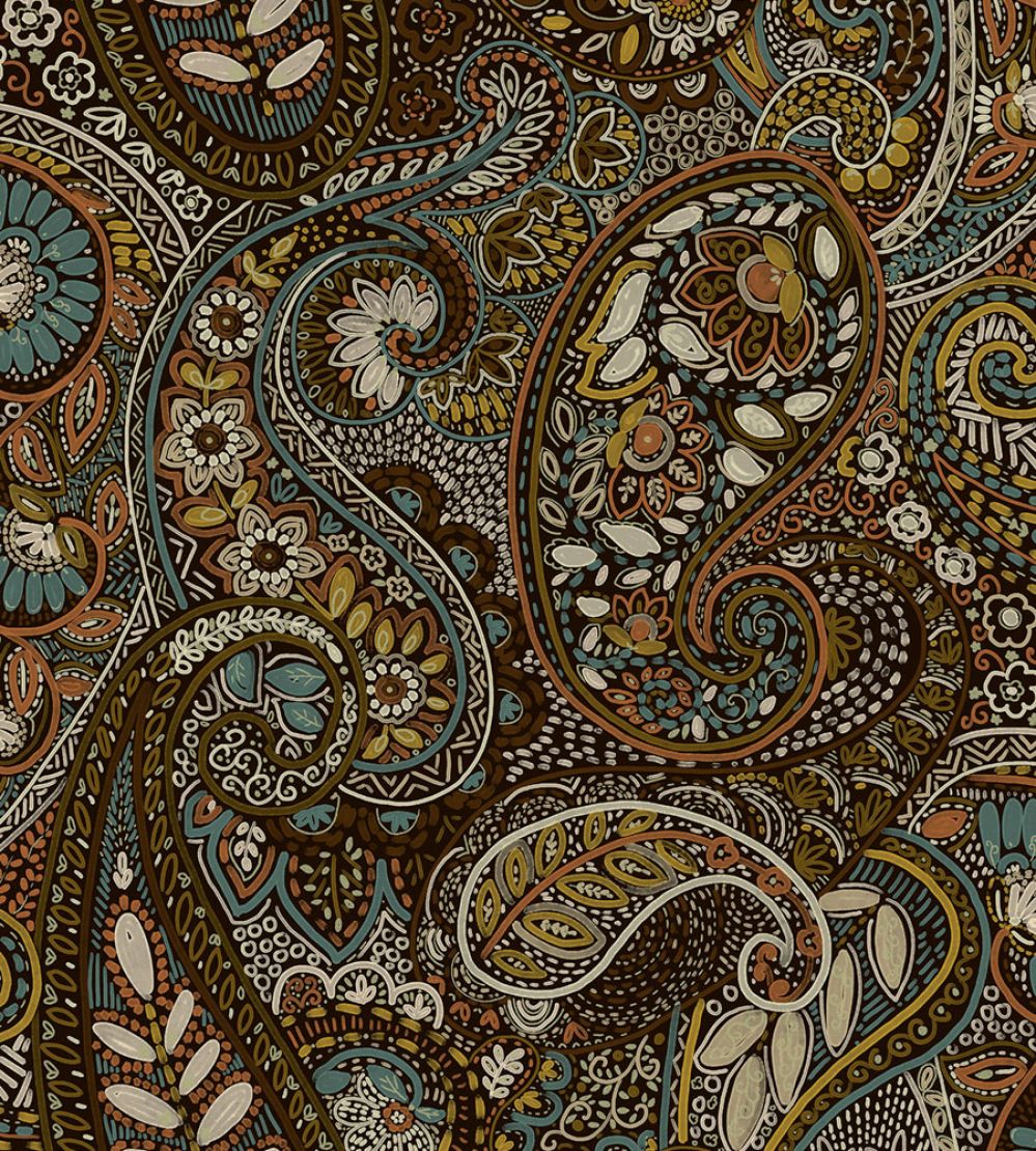 Grande Pashmina Fabric by Arley House Henna