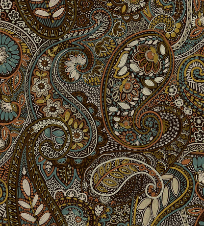 Grande Pashmina Fabric by Arley House Henna