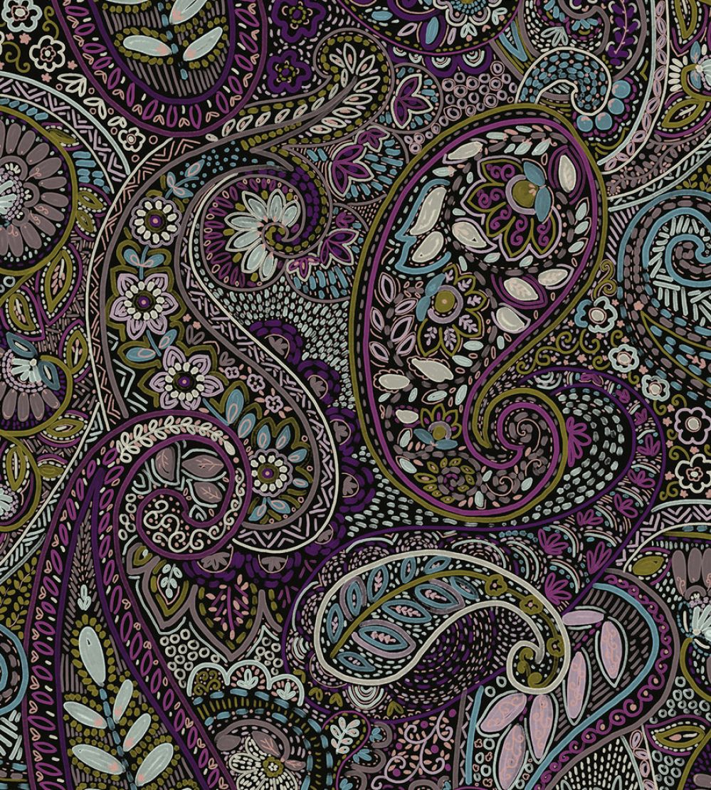 Grande Pashmina Fabric by Arley House Jacaranda