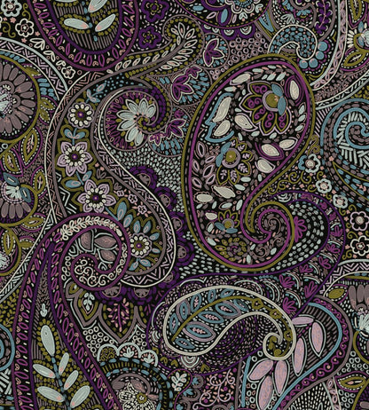 Grande Pashmina Fabric by Arley House Jacaranda