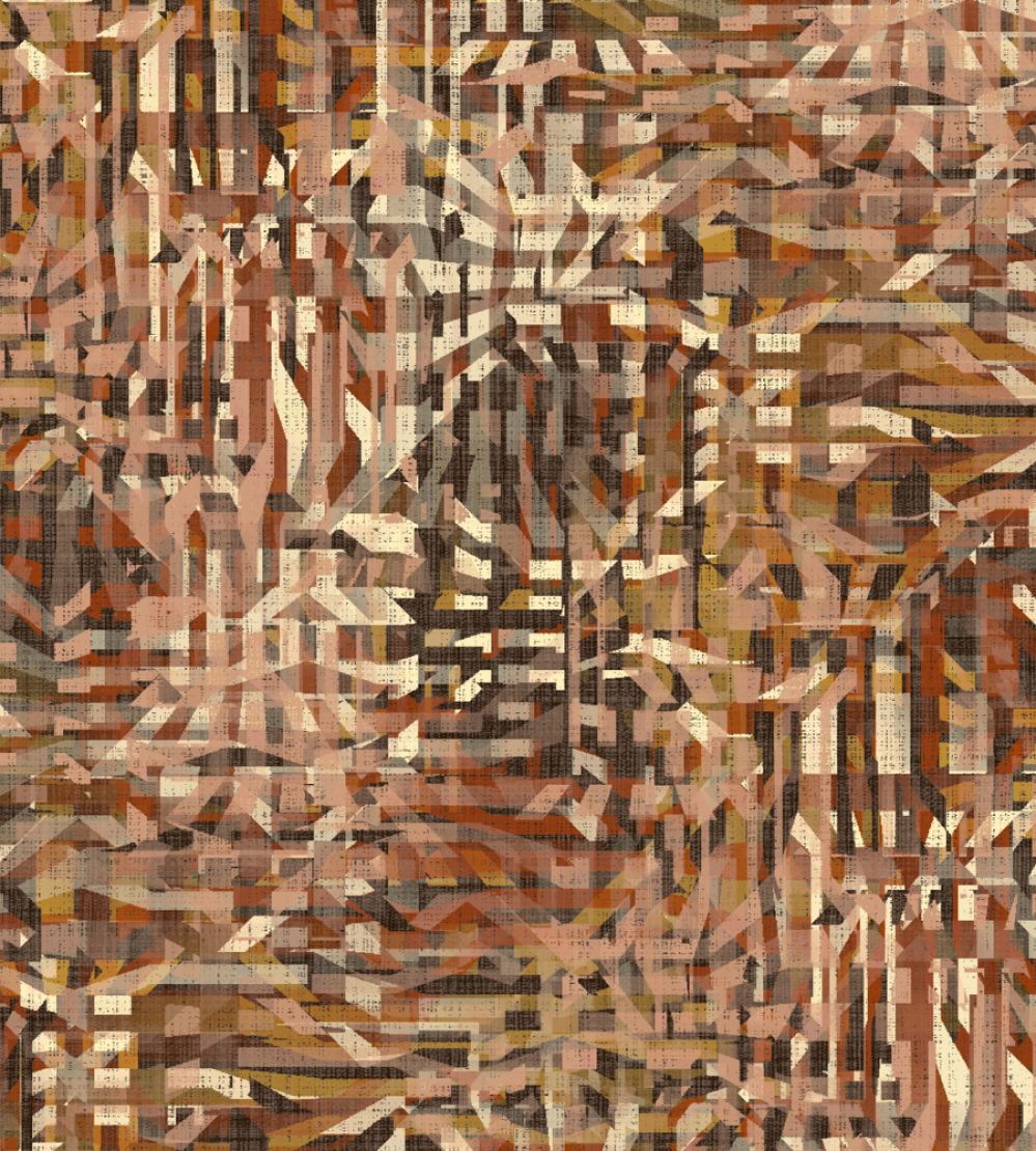 Grande Prism Fabric by Arley House Rust