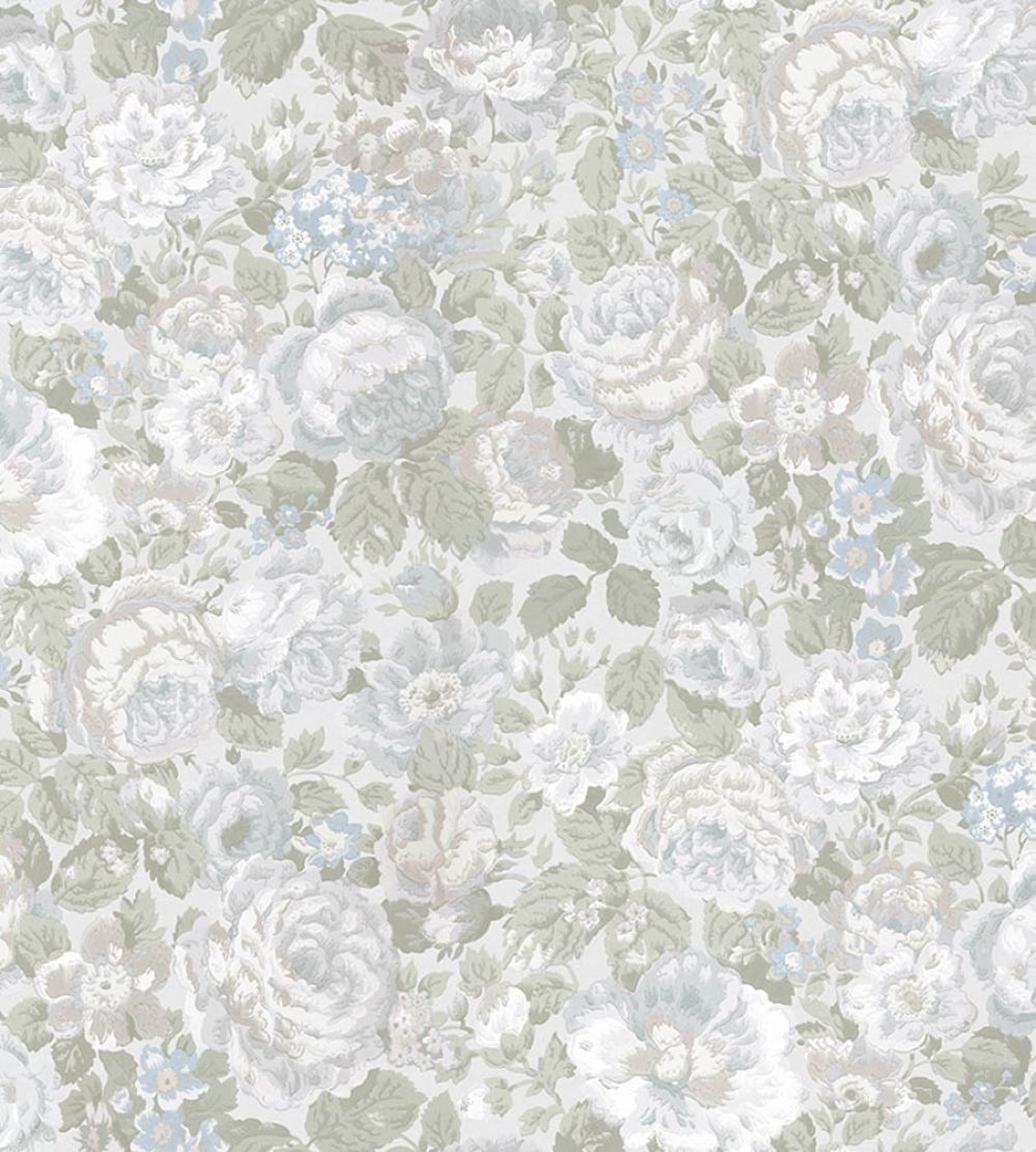 Grande Rose Wallpaper by Jannelli&Volpi Blue