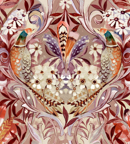 Grande Rostherne Fabric by Arley House Mulberry