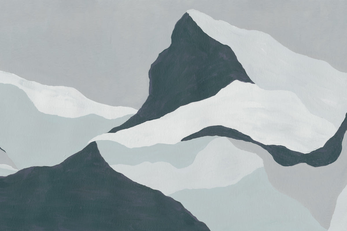 Grande Sassière Blue mural by Hovia
