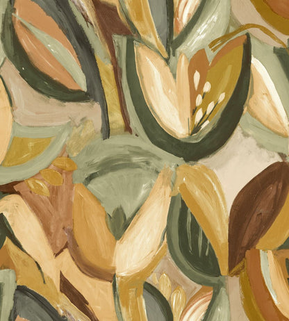 Grande Tulpen Fabric by Arley House Artichoke