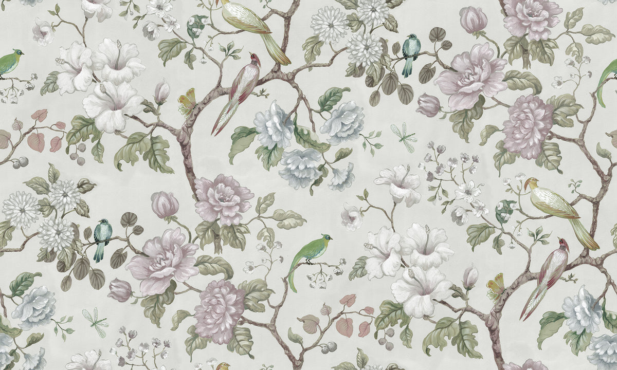 Grandiflora Pearl mural by Rebel Walls