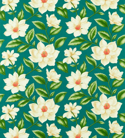 Grandiflora Fabric by Sanderson Emerald