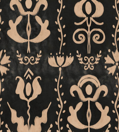 Grandma's Stencil Wallpaper by MINDTHEGAP Anthracite