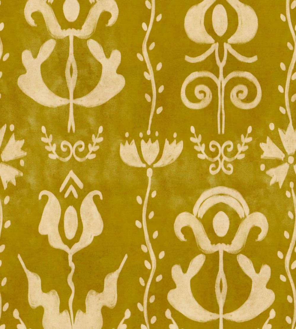 Grandma's Stencil Wallpaper by MINDTHEGAP Mustard