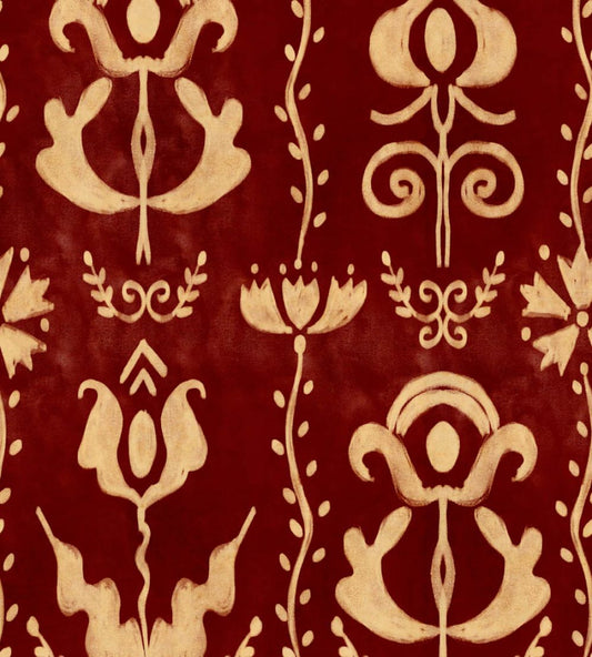 Grandma's Stencil Wallpaper by MINDTHEGAP Scarlet