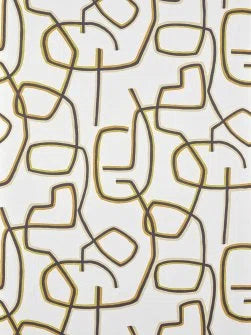 Graphic Wallpaper by Pierre Frey in Ocre (FP070001)