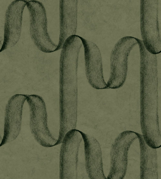 Graphite Wallpaper by Coordonne Olive