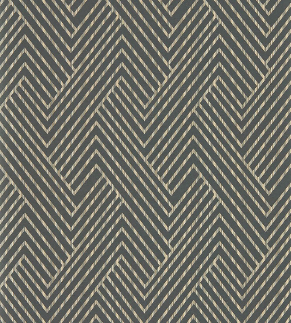 Grassetto Wallpaper by Clarke & Clarke Charcoal