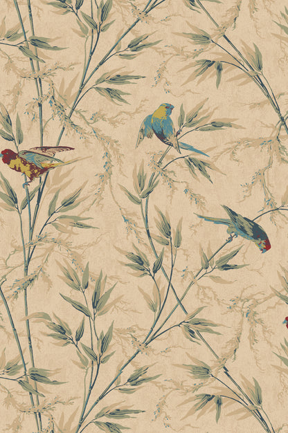 Great Ormond St wallpaper by Little Greene in Parchment