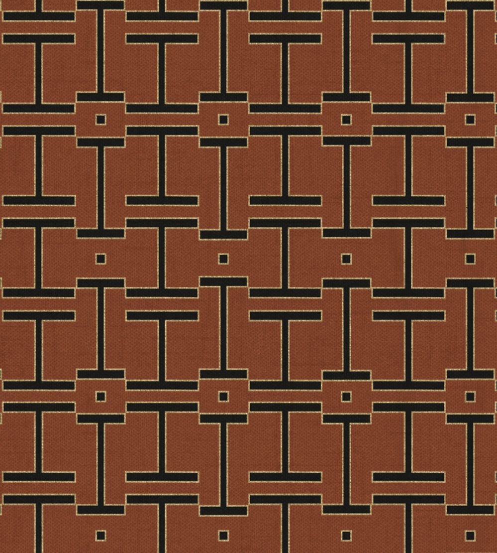 Grid Wallpaper by Coordonne Clay