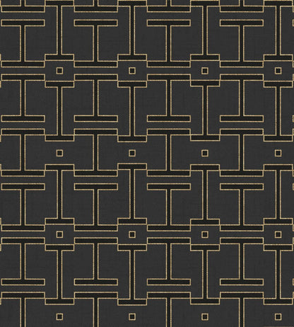 Grid Wallpaper by Coordonne Slate