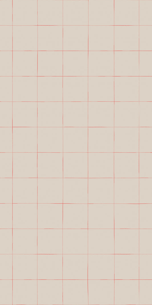 Grid Craie mural by Bien Fait