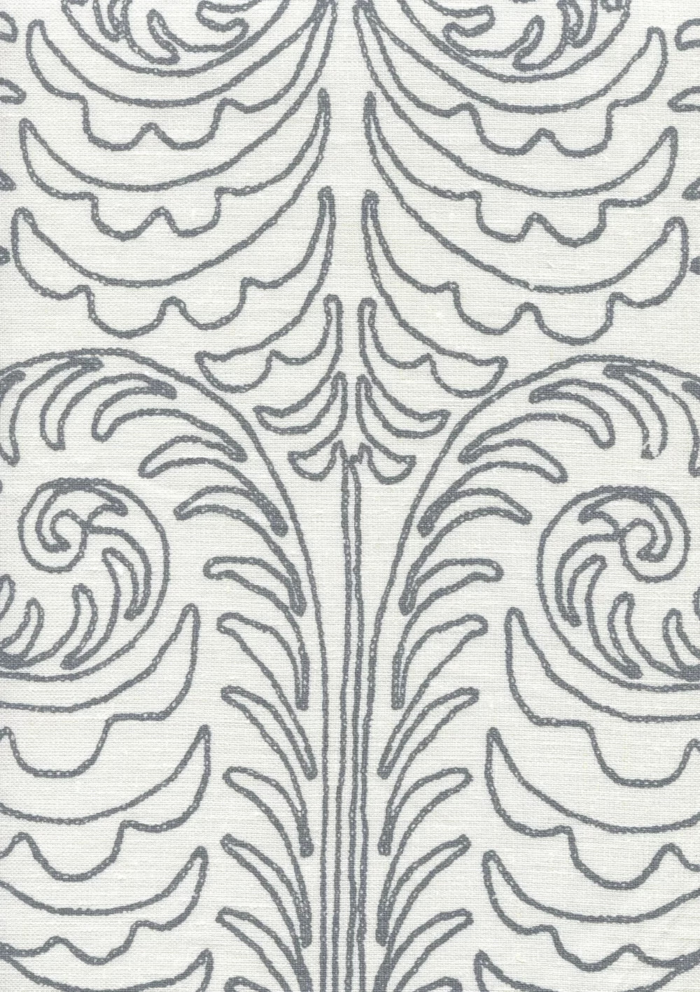 Gypsy Dance Silver Streak on Off White fabric by Home Couture