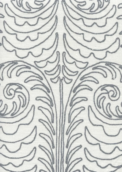 Gypsy Dance Silver Streak on Off White fabric by Home Couture